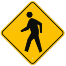 MUTCD Pedestrian W11-2 Sign MUTCD Pedestrian W11-2 Sign