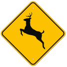 MUTCD Deer W11-3 Sign MUTCD Deer W11-3 Sign