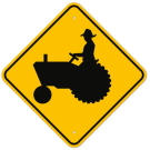 MUTCD Tractor W11-5 Sign MUTCD Tractor W11-5 Sign