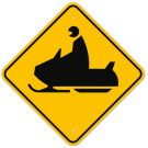 MUTCD Snowmobile W11-6 Sign MUTCD Snowmobile W11-6 Sign