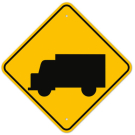 MUTCD Truck Crossing W11-10 Sign MUTCD Truck Crossing W11-10 Sign
