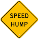 MUTCD Speed Hump W17-1 Sign MUTCD Speed Hump W17-1 Sign