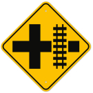 MUTCD Railway Right W10-2 Sign MUTCD Railway Right W10-2 Sign