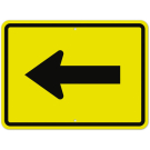 MUTCD Advance Arrow With Left Arrow W16-5PL Sign MUTCD Advance Arrow With Left Arrow W16-5PL Sign