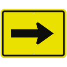 MUTCD Advance Arrow With Right Arrow W16-5PR Sign MUTCD Advance Arrow With Right Arrow W16-5PR Sign