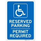 Reserved Parking Permit Required Sign, (SI-74918) Reserved Parking Permit Required Sign, (SI-74918)