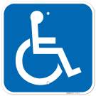Large Handicapped Symbol Sign, Large Handicapped Symbol Sign,