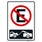 No Parking Spanish With Graphyc Sign, No Parking Spanish With Graphyc Sign,
