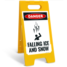 Osha Danger Falling Ice And Snow Sidewalk Sign Kit, Osha Danger Falling Ice And Snow Sidewalk Sign Kit,