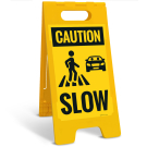 Osha Caution Slow Sidewalk Sign Kit, Osha Caution Slow Sidewalk Sign Kit,