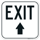 Exit With Up Arrow Sign, Exit With Up Arrow Sign,