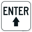 Enter With Up Arrow Sign, Enter With Up Arrow Sign,