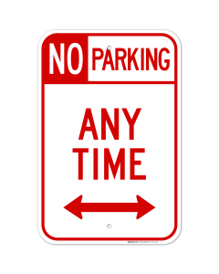 No Parking Sign, No Parking Anytime Sign