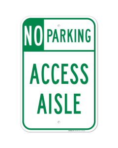 Hawaii Handicap Parking Sign, No Parking Access Aisle Sign