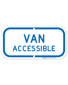 Van Accessible New York Handicap Parking Sign