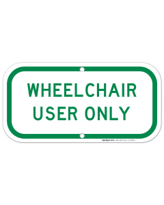 New York Handicap Parking Sign, Wheelchair User Only