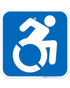 New York Handicap Parking Sign, Accessible Graphic Only Sign