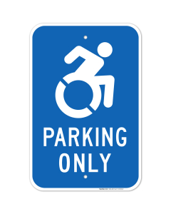 New York Handicap Parking Sign, Parking Only With Access Graphic Sign
