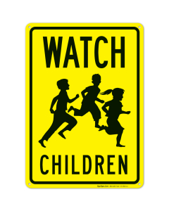 Watch Children Sign, Traffic Sign