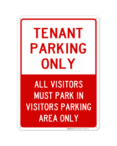 Tenant Parking Only Sign