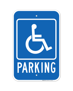 Handicapped Parking Blue Sign