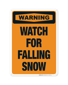 Watch For Falling Snow With Symbol Sign