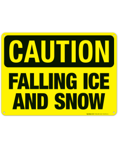 Falling Ice And Snow Without Graphic Sign