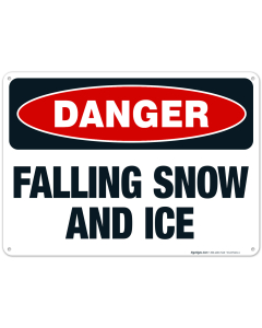 Danger Falling Snow And Ice Sign