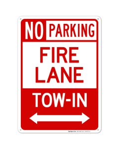 North Carolina No Parking Fire Lane Tow In Sign
