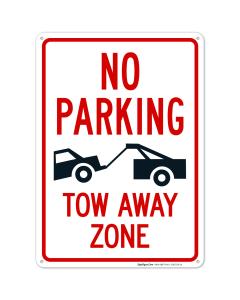 No Parking Tow Away Zone Sign, (SI-65219)