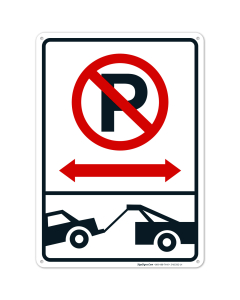 Tow Away No Parking Tow Away Zone Sign