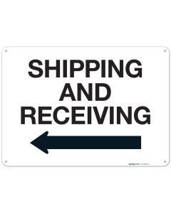 Shipping And Receiving With Left Arrow Sign