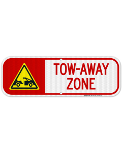 Tow Away Zone With Graphic Sign, (SI-65305)