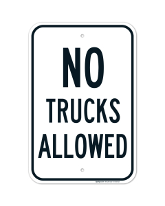 No Trucks Allowed Sign,(SI-67399)