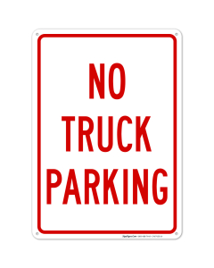 No Truck Parking Sign,(SI-67420)