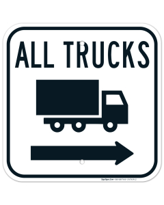 All Trucks With Right Arrow Sign