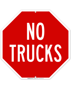 No Trucks Sign
