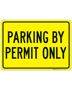 Parking By Permit Only Sign,(SI-67965)