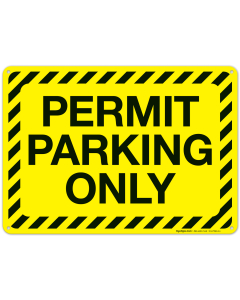 Permit Parking Only Sign,(SI-67966)
