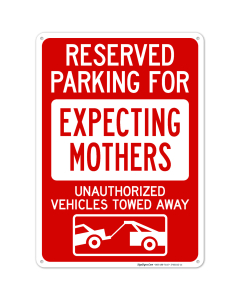 Reserved Parking For Expecting Mothers Sign