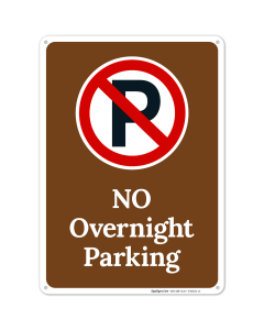 No Overnight Parking Sign,(SI-68221)