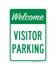 Welcome Visitor Parking Sign