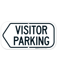 Visitor Parking Left Sign