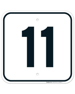 Parking Lot Number 11 Sign
