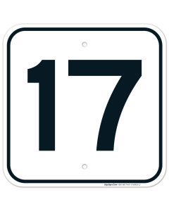 Parking Lot Number 17 Sign