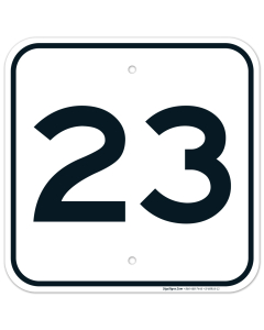 Parking Lot Number 23 Sign