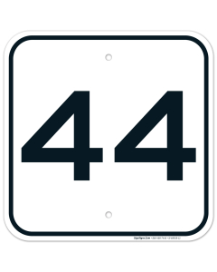 Parking Lot Number 44 Sign