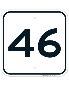 Parking Lot Number 46 Sign