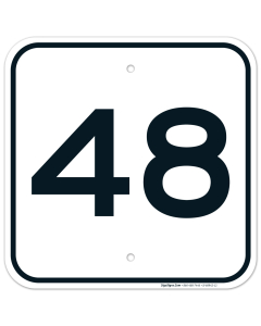 Parking Lot Number 48 Sign