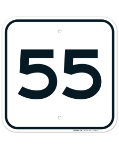 Parking Lot Number 55 Sign